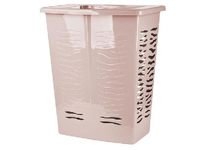 Корзина для белья Keeplex Regular с откидной крышкой 60л 48х34,5х59,5см бежевый топаз